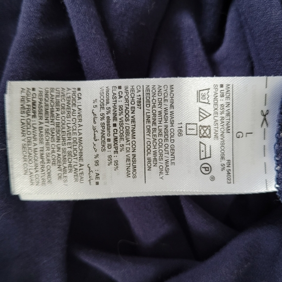 OLD NAVY Navy Blue & White Polka Dot Swing Dress Women's Large - Picture 5 of 9